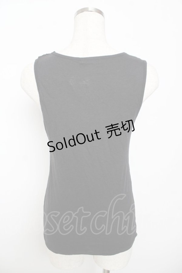 画像2: axes femme / ビジュー使いタンクトップ M 黒 Y-25-10-16-067-AX-TO-SZ-ZT153 (2)