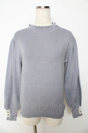 画像: axes femme / ウォッシャブルメローニット F サックス Y-25-10-16-073-AX-TO-SZ-ZY