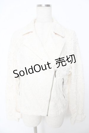 画像: axes femme / レースライダースジャケット M 生成り Y-25-10-16-090-AX-JA-SZ-ZY