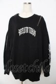 画像1: REFLEM / アシンメトリーZIPプルオーバースウェットシャツ F ブラック Y-25-10-16-101-PU-TO-SZ-ZY (1)