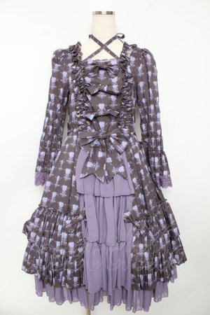 画像: ATELIER PIERROT / Rosy Bouquet Dress 1 パープル Y-25-10-16-115-EL-OP-SZ-ZY