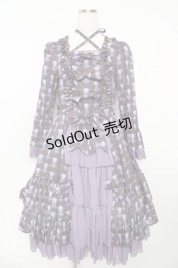 画像1: ATELIER PIERROT / Rosy Bouquet Dress 1 パープル Y-25-10-16-115-EL-OP-SZ-ZY (1)