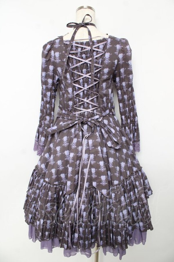 画像2: ATELIER PIERROT / Rosy Bouquet Dress 1 パープル Y-25-10-16-115-EL-OP-SZ-ZY (2)