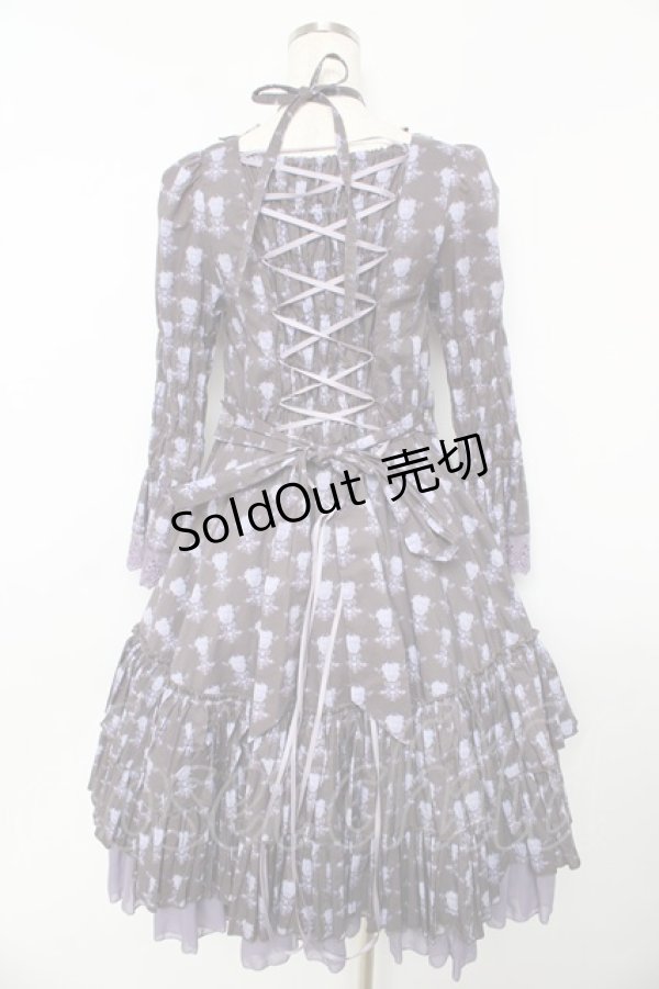 画像2: ATELIER PIERROT / Rosy Bouquet Dress 1 パープル Y-25-10-16-115-EL-OP-SZ-ZY (2)