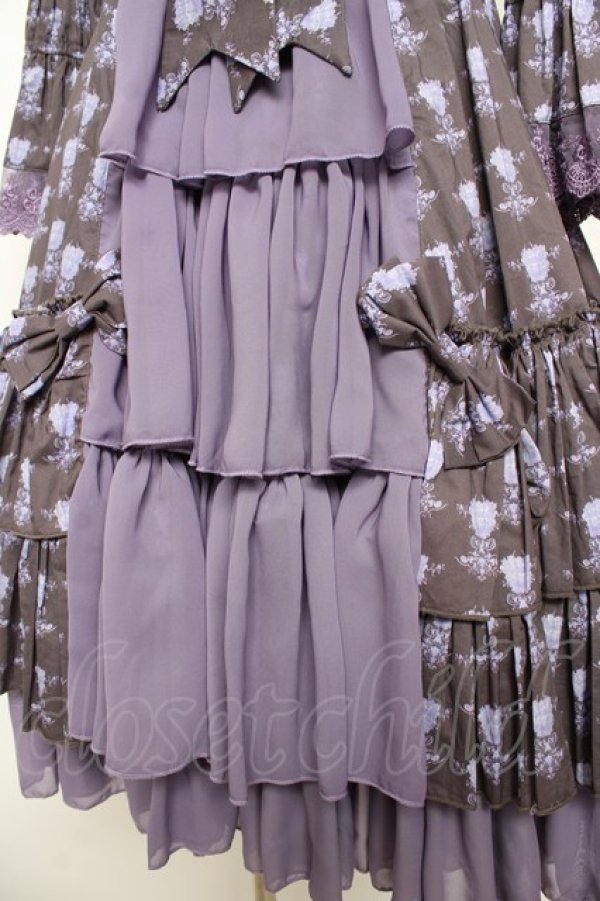画像4: ATELIER PIERROT / Rosy Bouquet Dress 1 パープル Y-25-10-16-115-EL-OP-SZ-ZY (4)