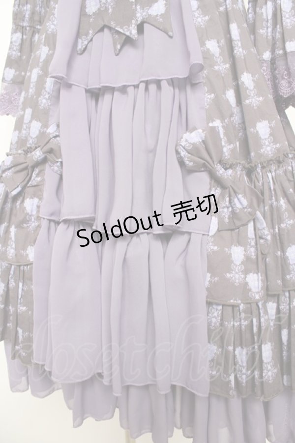 画像4: ATELIER PIERROT / Rosy Bouquet Dress 1 パープル Y-25-10-16-115-EL-OP-SZ-ZY (4)