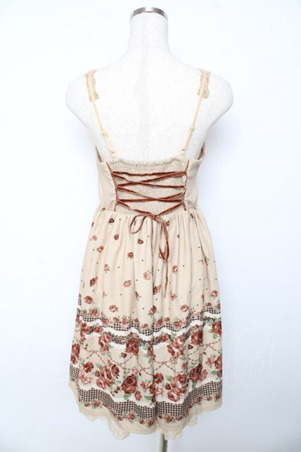 画像2: axes femme / 花柄パネルチュニック M ベージュ Y-25-10-16-116-AX-OP-SZ-ZI (2)