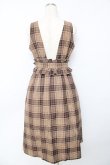 画像2: axes femme / タータンチェックワンピース M 茶 Y-25-10-16-123-AX-OP-SZ-ZI (2)