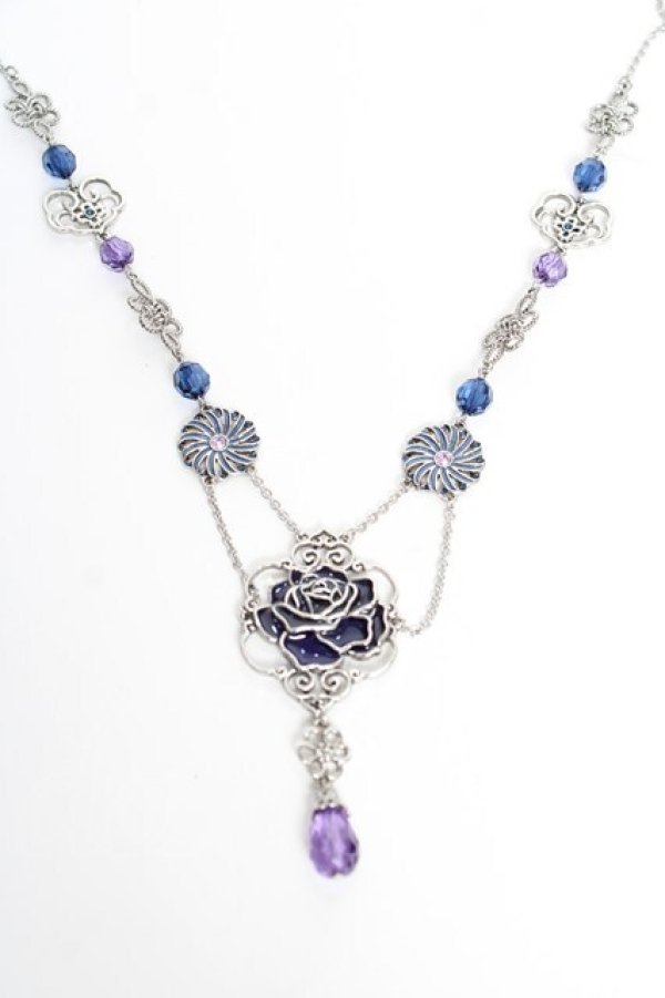 画像1: axes femme / クラシカルチャイナネックレス  ブルー Y-25-10-16-021-AX-AC-SZ-ZY (1)