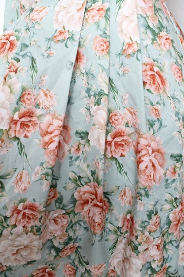 画像4: axes femme / ブルームフラワー柄ワンピース F グリーン Y-25-10-16-132-AX-OP-SZ-ZI (4)