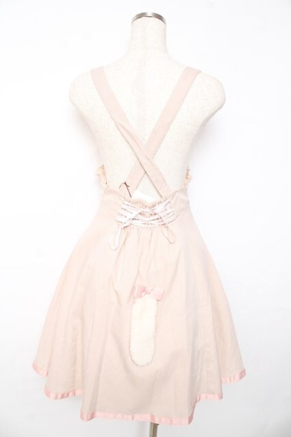 画像2: Amavel / Wレースアップ猫耳フレアジャンスカ  ピンク Y-25-10-16-140-CA-OP-SZ-ZY (2)