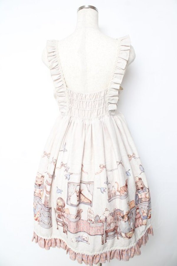 画像2: Sweety / アニーの朝食ジャンパースカート M ベージュ Y-25-10-16-142-LO-OP-SZ-ZY (2)