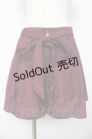 画像: axes femme / スカート風キュロット M ワイン Y-25-10-16-145-AX-PA-SZ-ZY