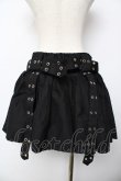 画像2: ACDC RAG / ベルト付きプリーツスカート  黒 Y-25-10-16-158-PU-SK-SZ-ZY (2)
