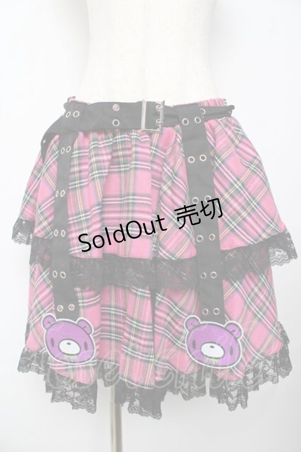 画像1: ACDC RAG / ビビッドグルーミー ベルトスカート  ピンク Y-25-10-16-160-PU-SK-SZ-ZY (1)