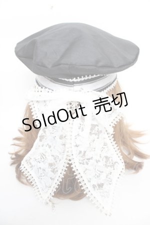 画像: ALICE and the PIRATES / Celsianaベレー帽  黒 Y-25-10-16-030-PA-AC-SZ-ZY