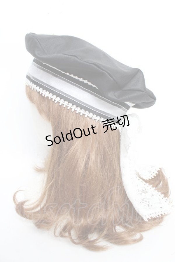 画像3: ALICE and the PIRATES / Celsianaベレー帽  黒 Y-25-10-16-030-PA-AC-SZ-ZY (3)