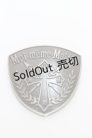 画像: Moi-meme-Moitie / クロスロゴ・エンブレムバッチ  ガンメタル Y-25-10-16-004-MO-ZA-SZ-ZY