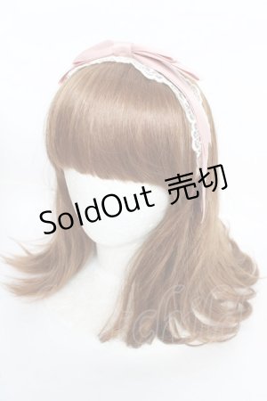 画像: axes femme kawaii / レースリボンカチューシャ  ピンク Y-25-10-16-037-AX-AC-SZ-ZT486-F004