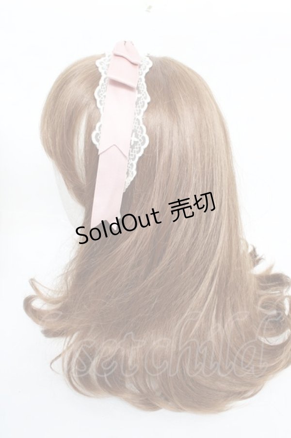 画像2: axes femme kawaii / レースリボンカチューシャ  ピンク Y-25-10-16-037-AX-AC-SZ-ZT486-F004 (2)