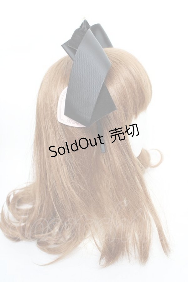 画像3: 【SALE】Maria pipi / グログランリボンカチューシャ  黒 Y-25-10-16-039-EL-AC-SZ-ZT486-F002 (3)