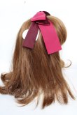 画像3: 【SALE】Maria pipi / グログランリボンカチューシャ  ワイン Y-25-10-16-040-EL-AC-SZ-ZT486-F005 (3)