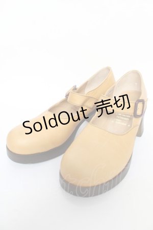 画像: YOSUKE / ストラップパンプス LL ダークベージュ Y-25-10-18-058-PU-SH-SZ-ZY