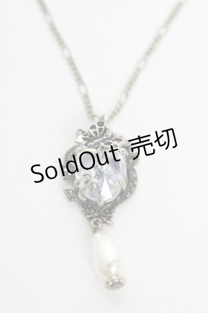 画像: axes femme / ストーンバタフライネックレス  シルバー Y-25-10-18-008-AX-AC-SZ-ZY