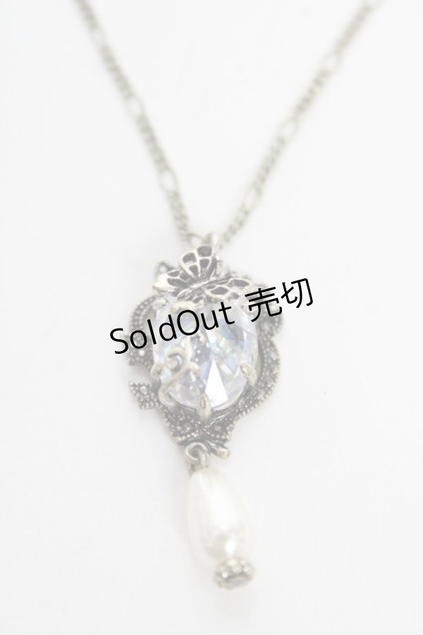 画像1: axes femme / ストーンバタフライネックレス  シルバー Y-25-10-18-008-AX-AC-SZ-ZY (1)