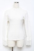 画像1: axes femme / レース使いリブニットプルオーバー M 白 Y-25-10-18-076-AX-TO-SZ-ZY (1)