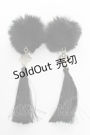 画像: axes femme POETIQUE / チャイナヘアークリップセット  黒 Y-25-10-18-014-AX-AC-SZ-ZY