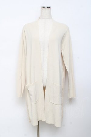 画像: axes femme / シフォンプリーツロングカーディガン M 生成り Y-25-10-18-080-AX-TO-SZ-ZY