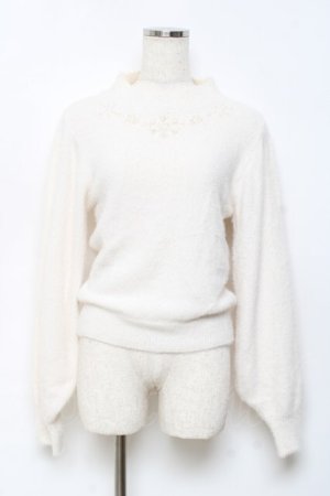 画像: axes femme / スノービジューニット F 生成り Y-25-10-18-084-AX-TO-SZ-ZY