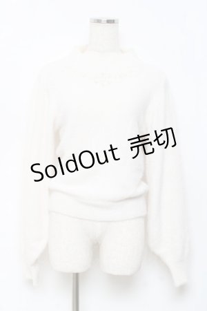 画像: axes femme / スノービジューニット F 生成り Y-25-10-18-084-AX-TO-SZ-ZY