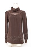 画像1: axes femme / タートルネックレースインナープルオーバー M 茶 Y-25-10-18-097-AX-TO-SZ-ZY (1)