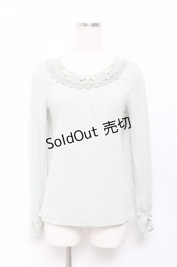 画像1: axes femme / ガーデンインナープルオーバー M ミント Y-25-10-18-098-AX-TO-SZ-ZI (1)