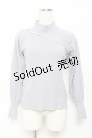 画像: axes femme / カットアウトハイネックニット F ラベンダー Y-25-10-18-099-AX-TO-SZ-ZY