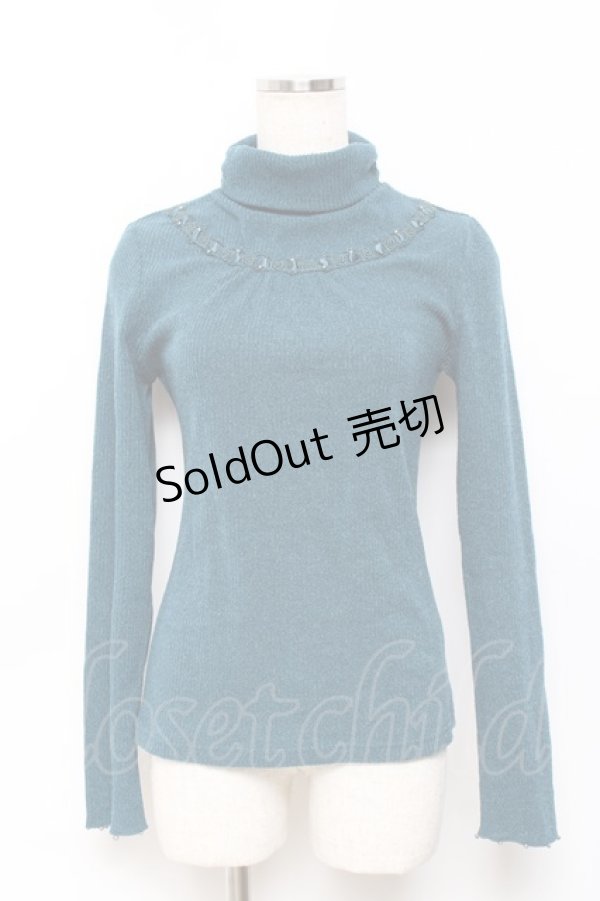 画像1: axes femme / パール使いリブタートル M グリーン Y-25-10-18-105-AX-TO-SZ-ZI (1)