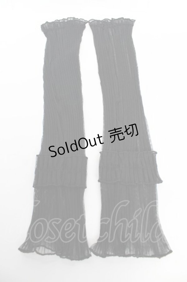 画像2: axes femme POETIQUE / 蝶々シースルーアームカバー  黒 Y-25-10-18-018-AX-ZA-SZ-ZY (2)