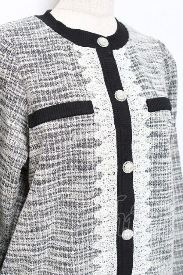 画像3: axes femme /  ツイードトップス  グレー Y-25-10-18-116-AX-TO-SZ-ZY (3)