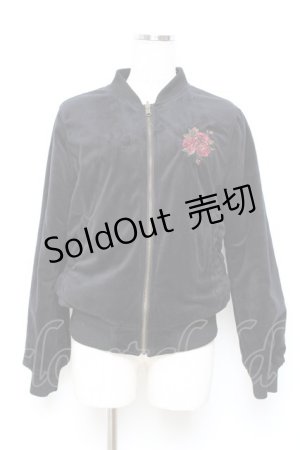 画像: axes femme / ゴブラン織リバーシブルブルゾン M 黒 Y-25-10-18-120-AX-JA-SZ-ZI