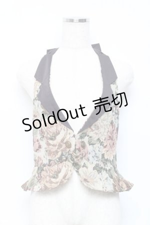 画像: axes femme POETIQUE / ペプラムゴブランベスト M キナリ Y-25-10-18-121-AX-TO-SZ-ZY