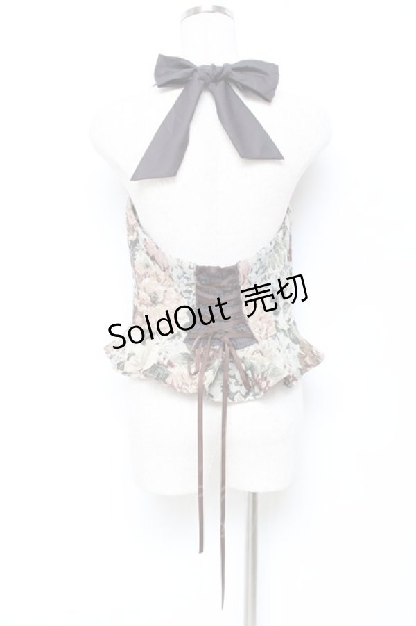 画像2: axes femme POETIQUE / ペプラムゴブランベスト M キナリ Y-25-10-18-121-AX-TO-SZ-ZY (2)