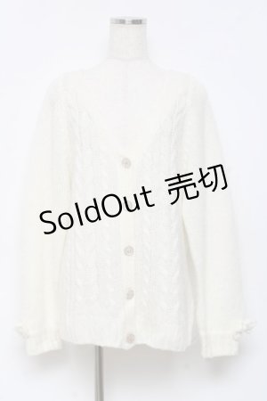 画像: LIZ LISA / ニットカーディガン  白 Y-25-10-18-131-LO-TO-SZ-ZY