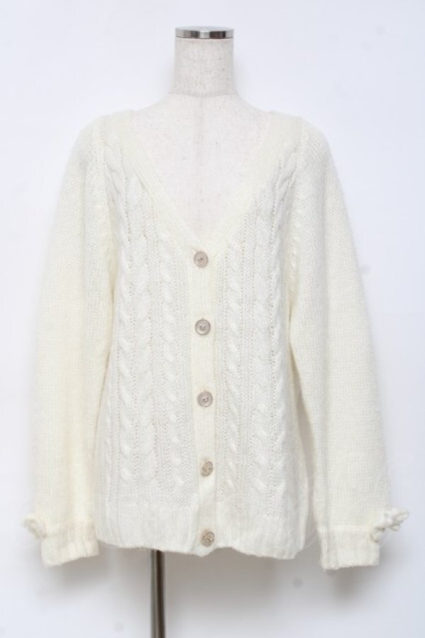 LIZ LISA / ニットカーディガン 白 Y-25-10-18-131-LO-TO-SZ-ZY