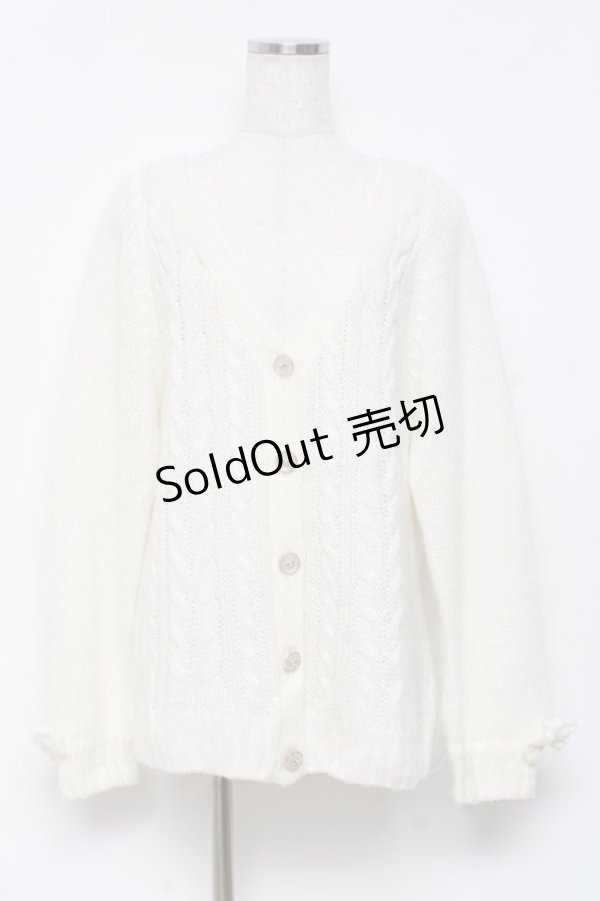 画像1: LIZ LISA / ニットカーディガン  白 Y-25-10-18-131-LO-TO-SZ-ZY (1)