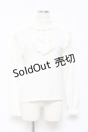 画像: Nile Perch / フリルニット  白 Y-25-10-18-132-LO-TO-SZ-ZY