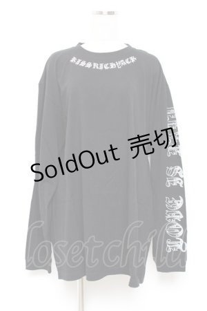 画像: NieR Clothing / ロゴグラフィックカットソー F 黒 Y-25-10-18-134-PU-TS-SZ-ZY