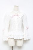 画像1: BABY,THE STARS SHINE BRIGHT / Rose Bloom ブラウス  白×ピンク Y-25-10-18-148-BA-BL-SZ-ZY (1)