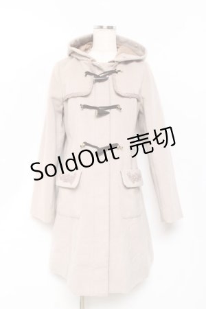 画像: axes femme / トグル釦付きダッフルコート L ベージュ Y-25-10-18-151-AX-CO-SZ-ZY